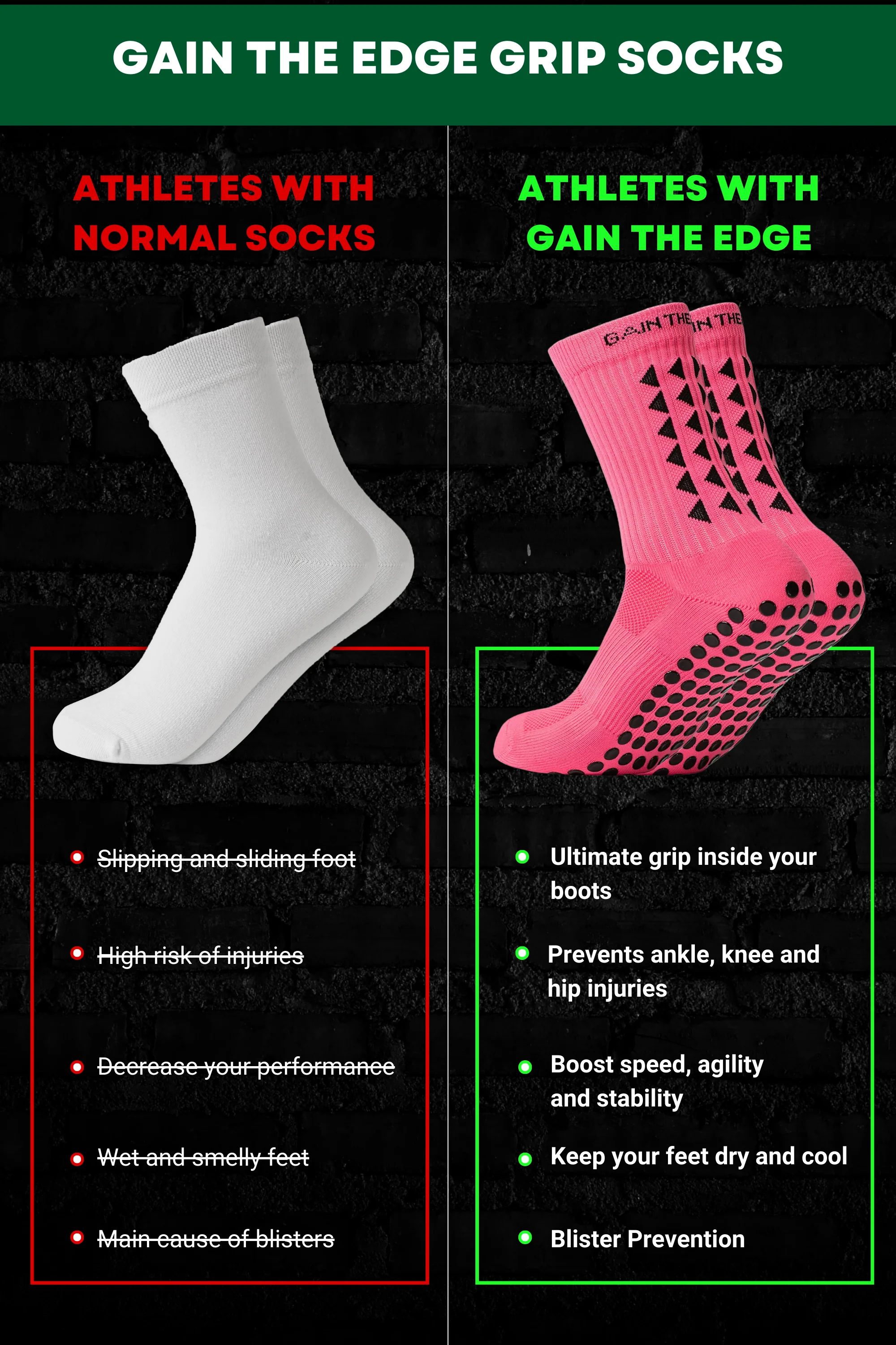 GRIP SOCKS 3.0 MidCalf Length - Pink - Image 4
